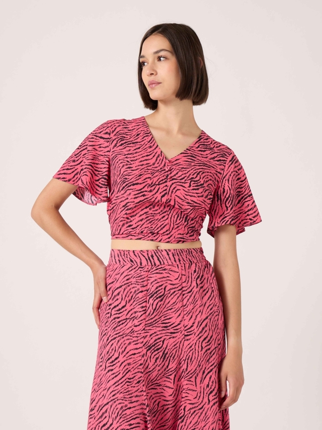 Blouse imprimé tigré