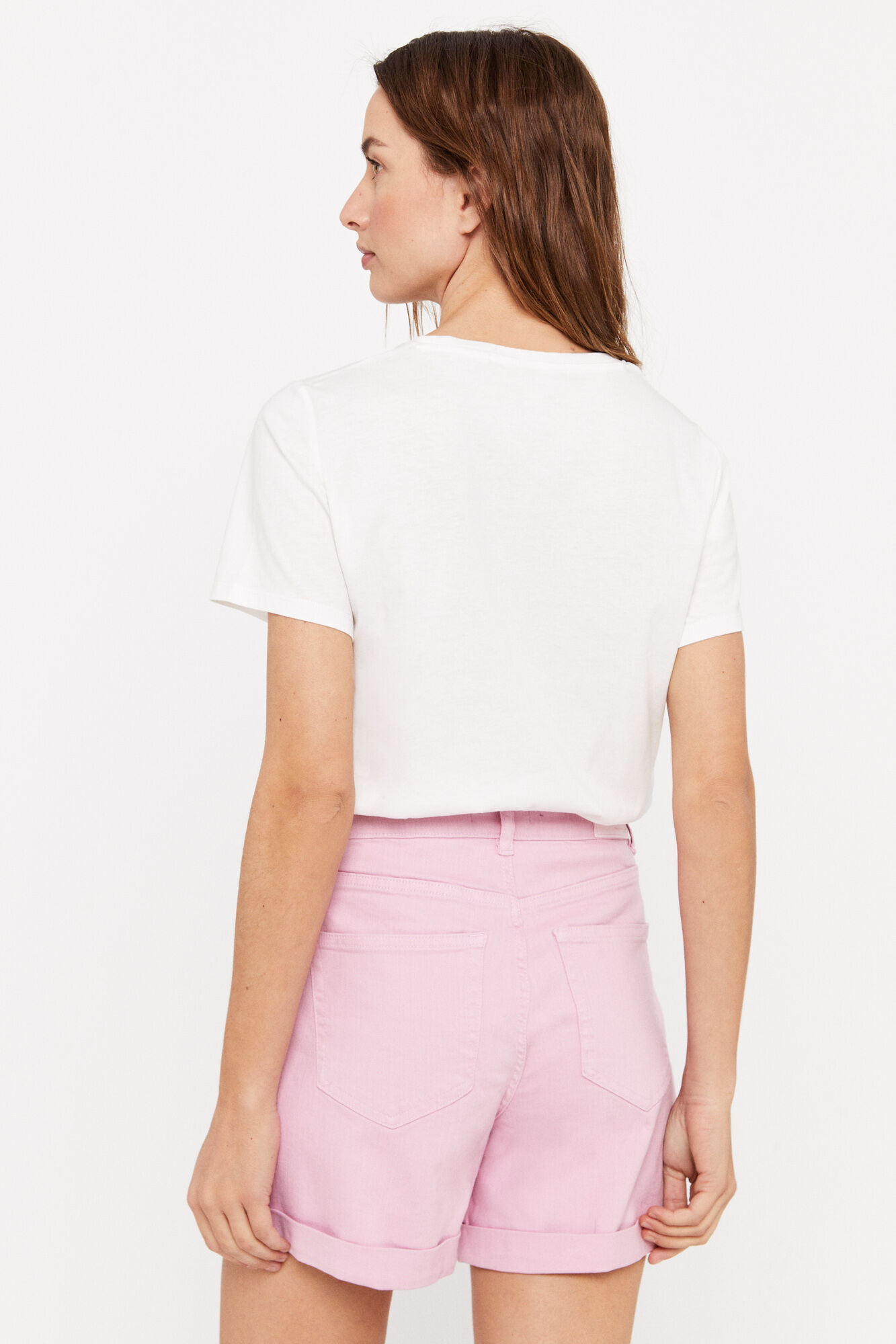 Short vaquero 5 bolsillos - Rosa