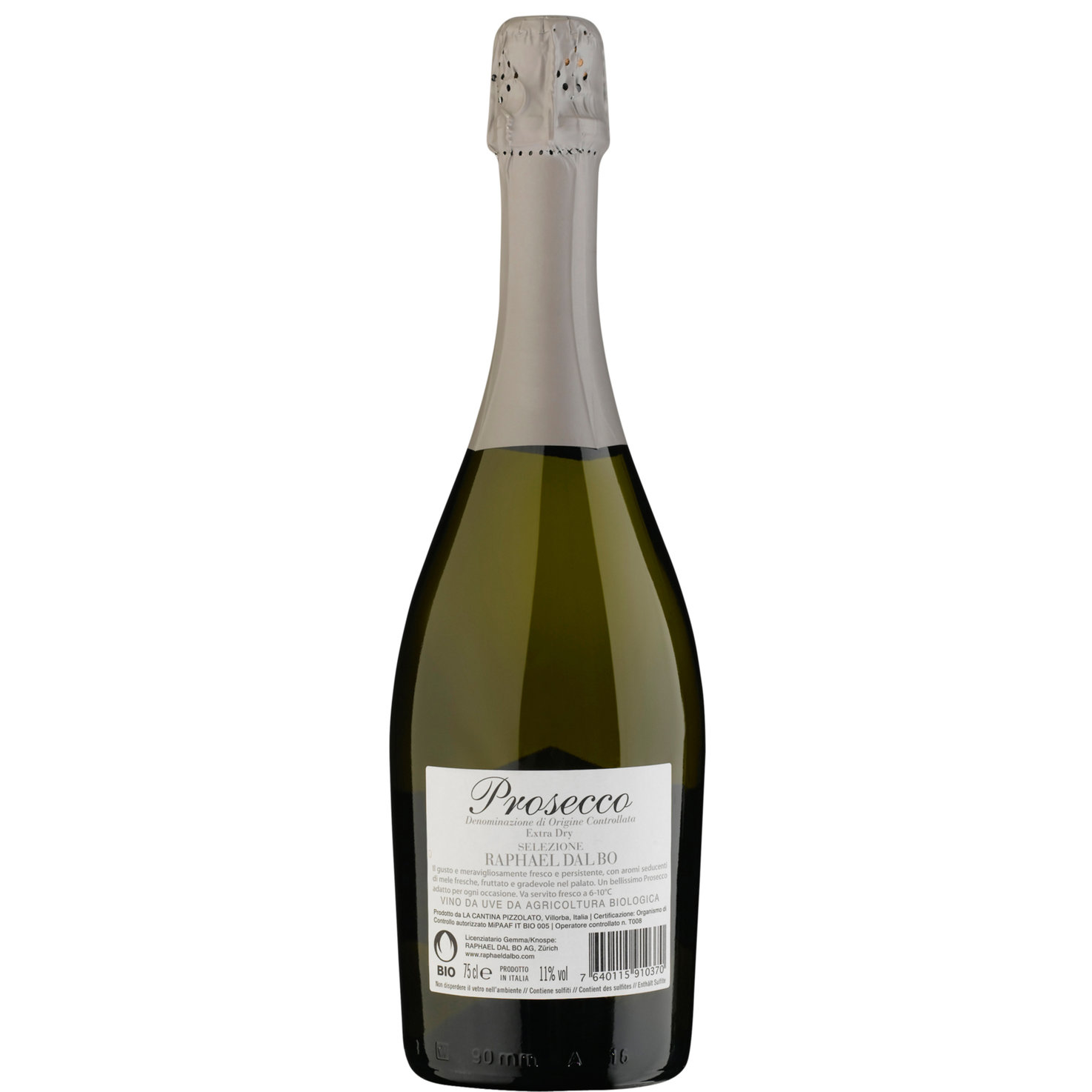 Naturaplan Bio-Prosecco DOC Raphael Dal Bo, extra dry -75cl