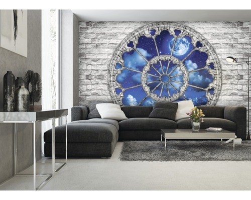 Vliesbehang 2100 VEXXL Maanverlichte nacht 3-delige set 312 x 219 cm