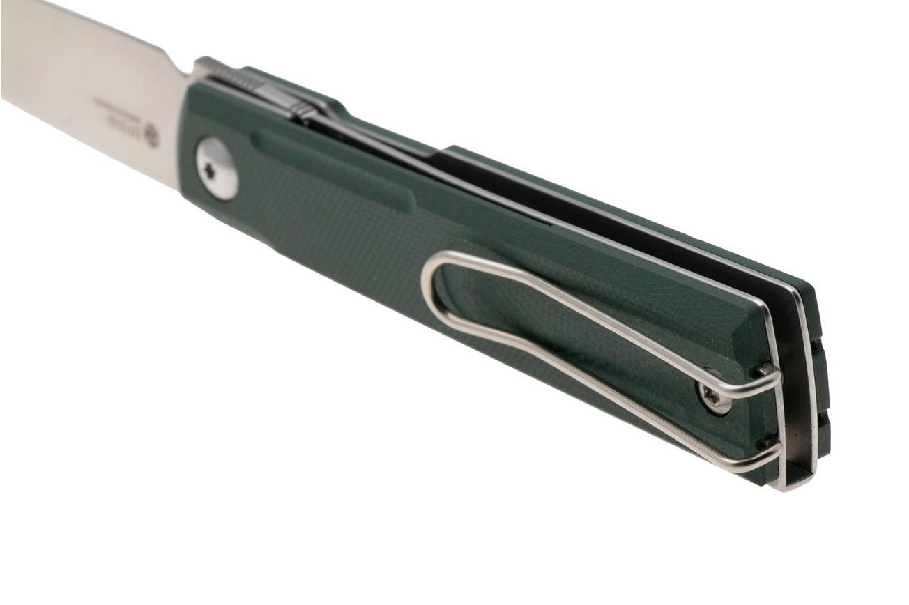 Ruike D712-G Satin 8Cr13MoV, Green G10, zakmes