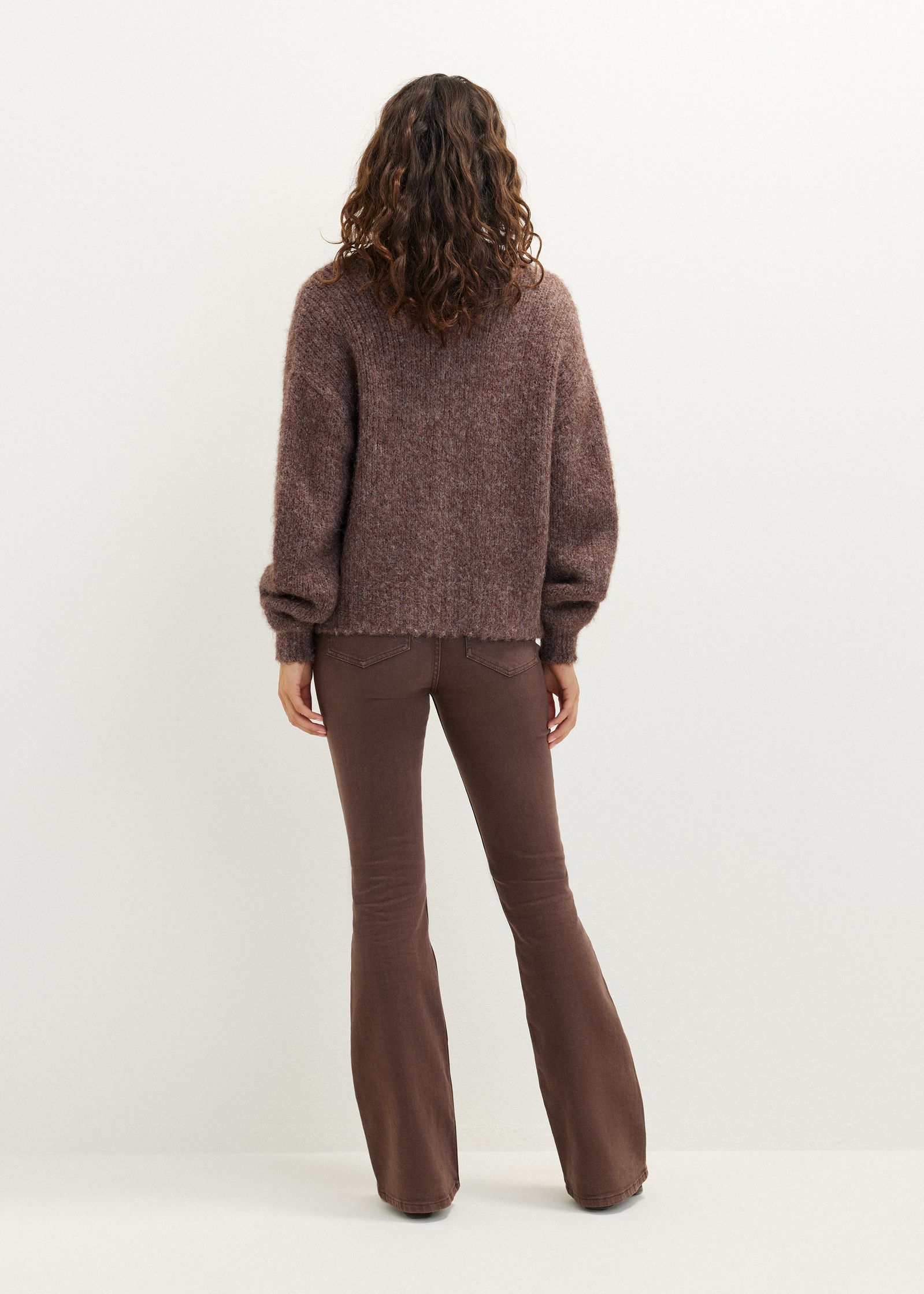 Oversized gebreid vest