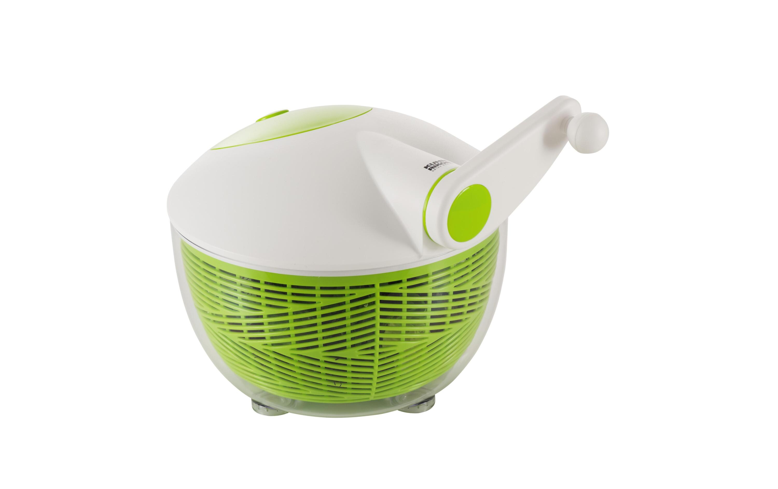 Salatschleuder 26 cm, Grün/WeissSalatschleuder