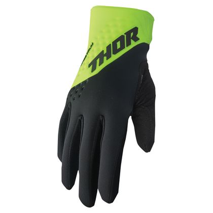 Gants cross Thor SPECTRUM COLD RED WHITE 2024 - Jaune / Noir