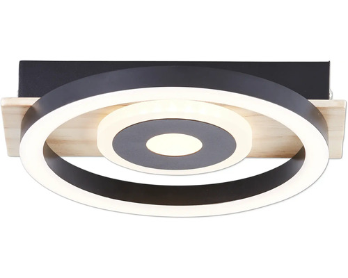 LED plafondlamp 12 W 1100 lm 3000 KB 22 cm Maureen zwart