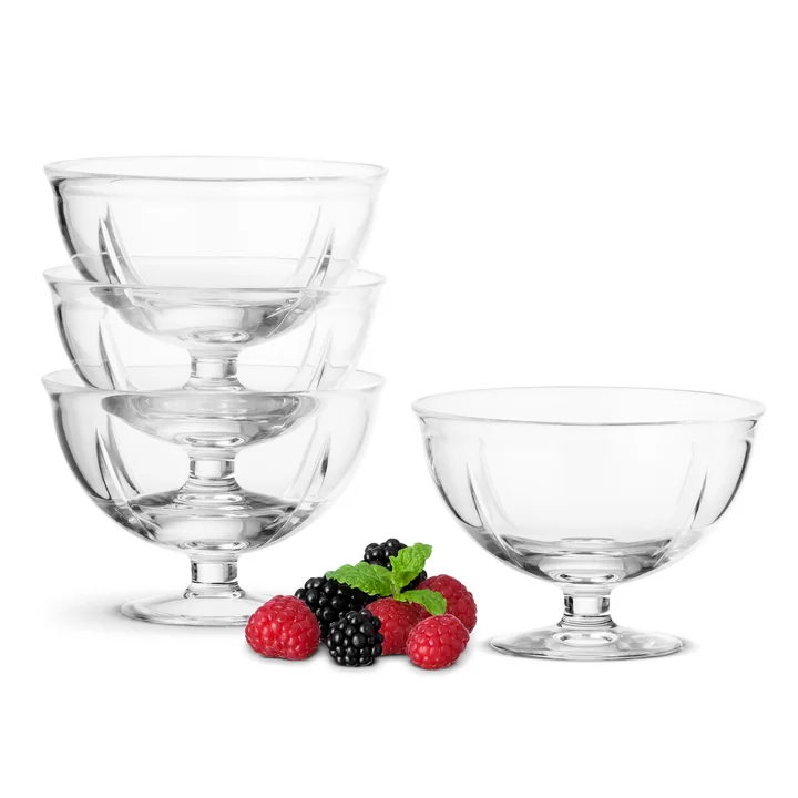 Rosendahl - Grand Cru Soft Schale auf Fuss, 4er-Set
