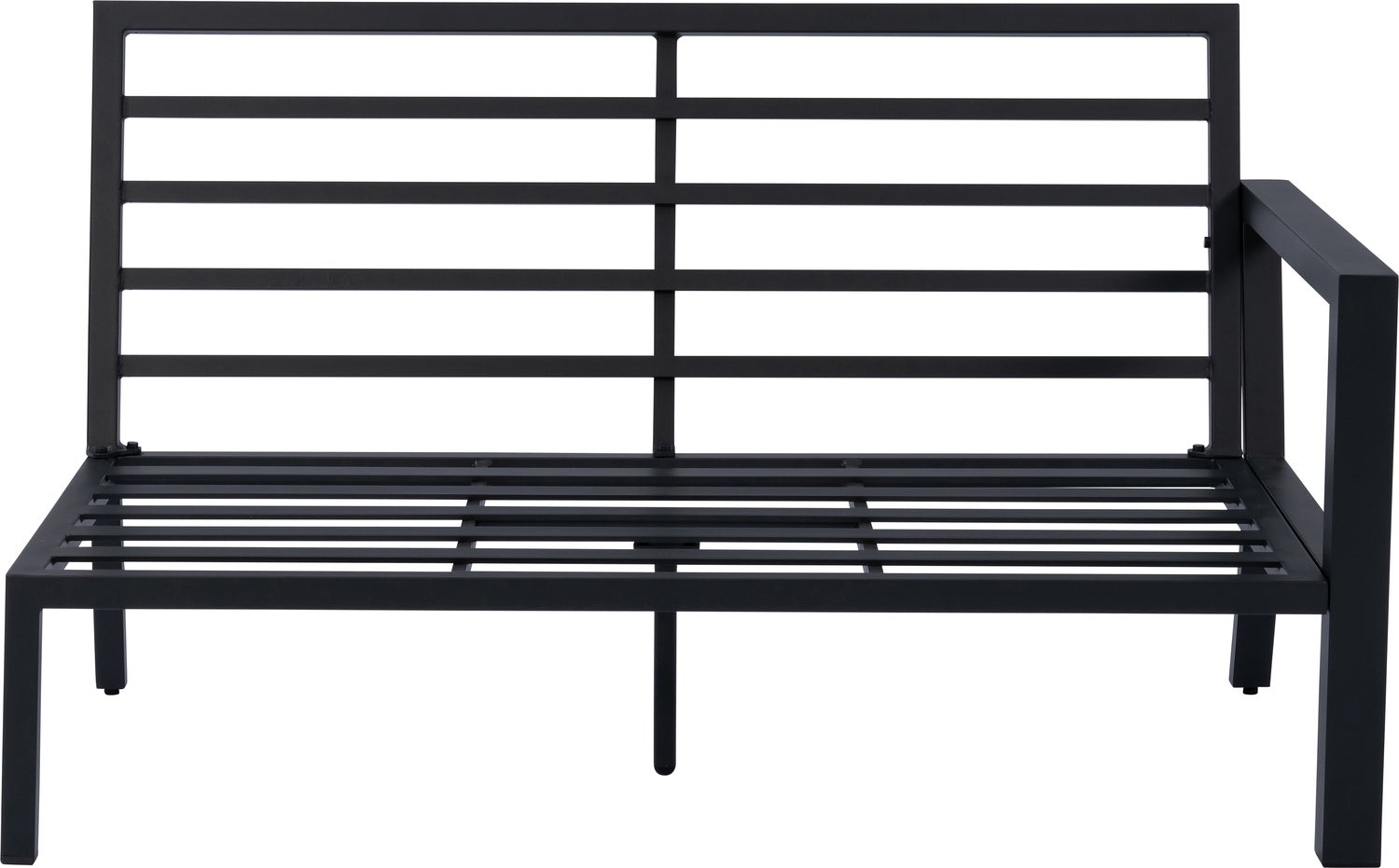 Intratuin 2-zits loungebank links Milo zwart