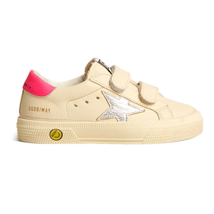 Golden Goose Baskets Scratchs May School Laminé | Rose fuschia