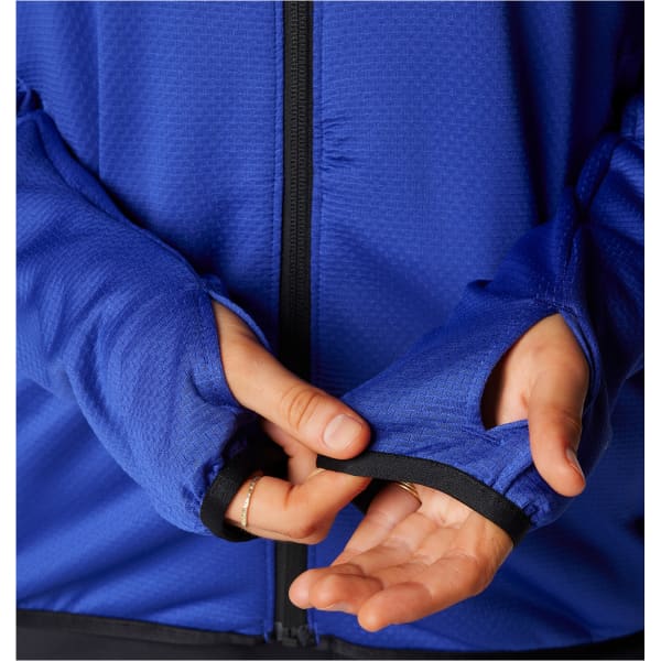 Veste polaire randonnée COLUMBIA W TRIPLE CANYON GRID FLEECE FZ CLEMATIS BLUE