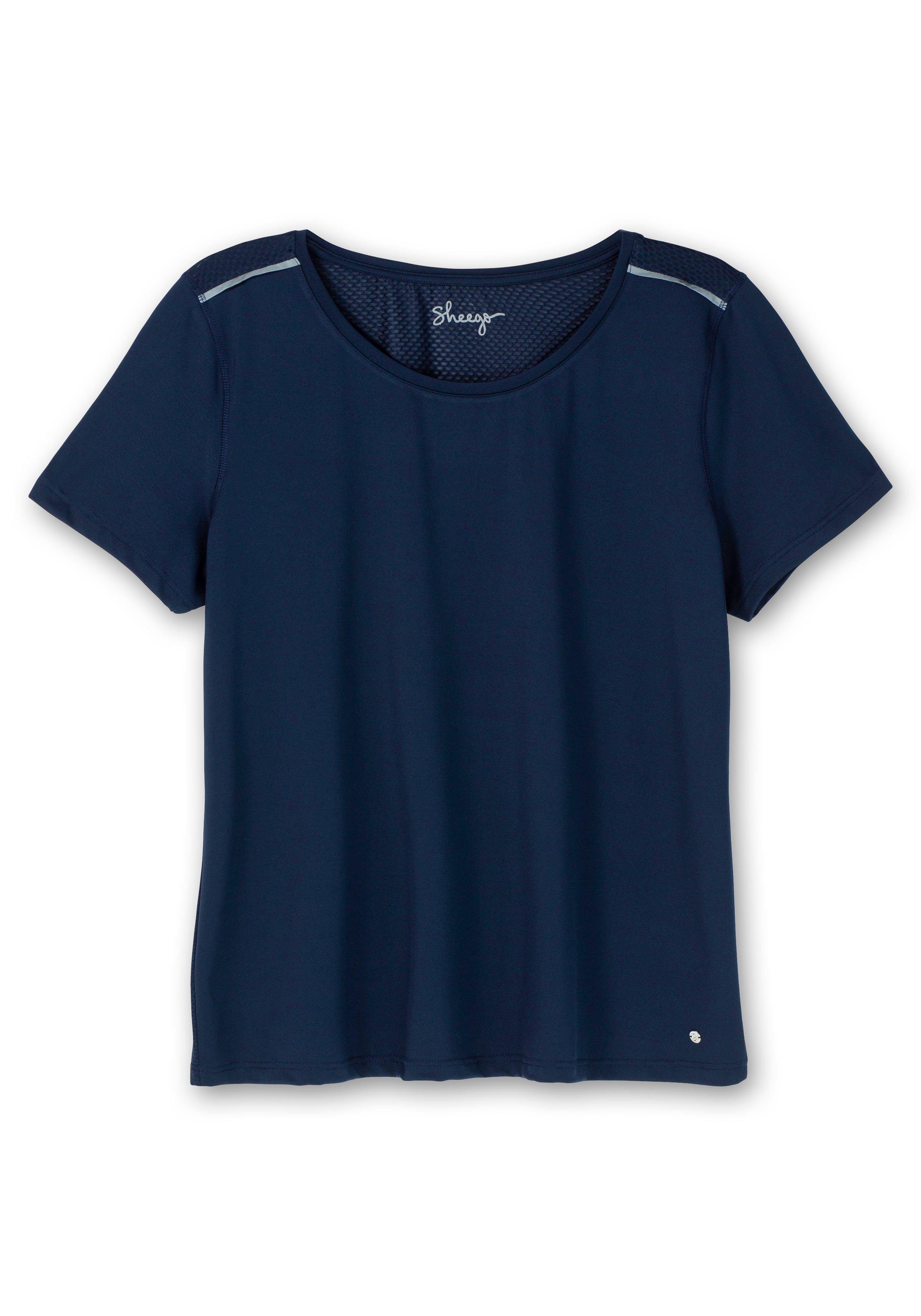 Funktionsshirt mit Mesh-Einsatz im Rücken