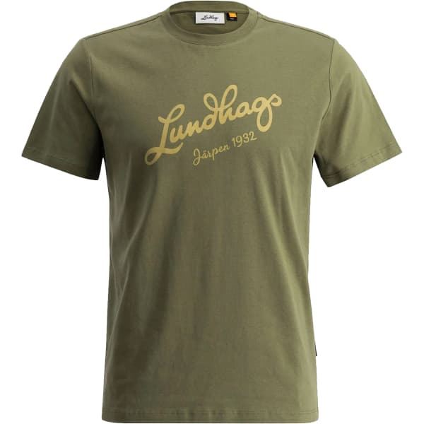T-shirt LUNDHAGS JÄRPEN LOGO T-SHIRT M PINE GREEN