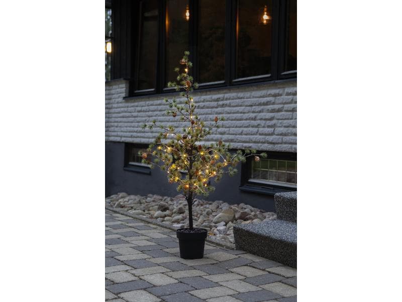 Star Trading Baum Larix, 1.17 m, Grün, 40 LED LED Leuchtbaum