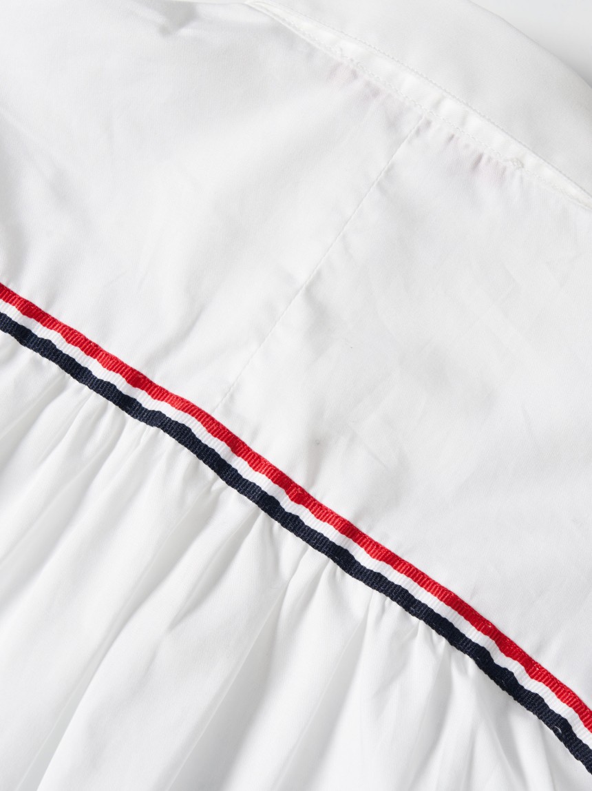 Camisa de popelina com fita