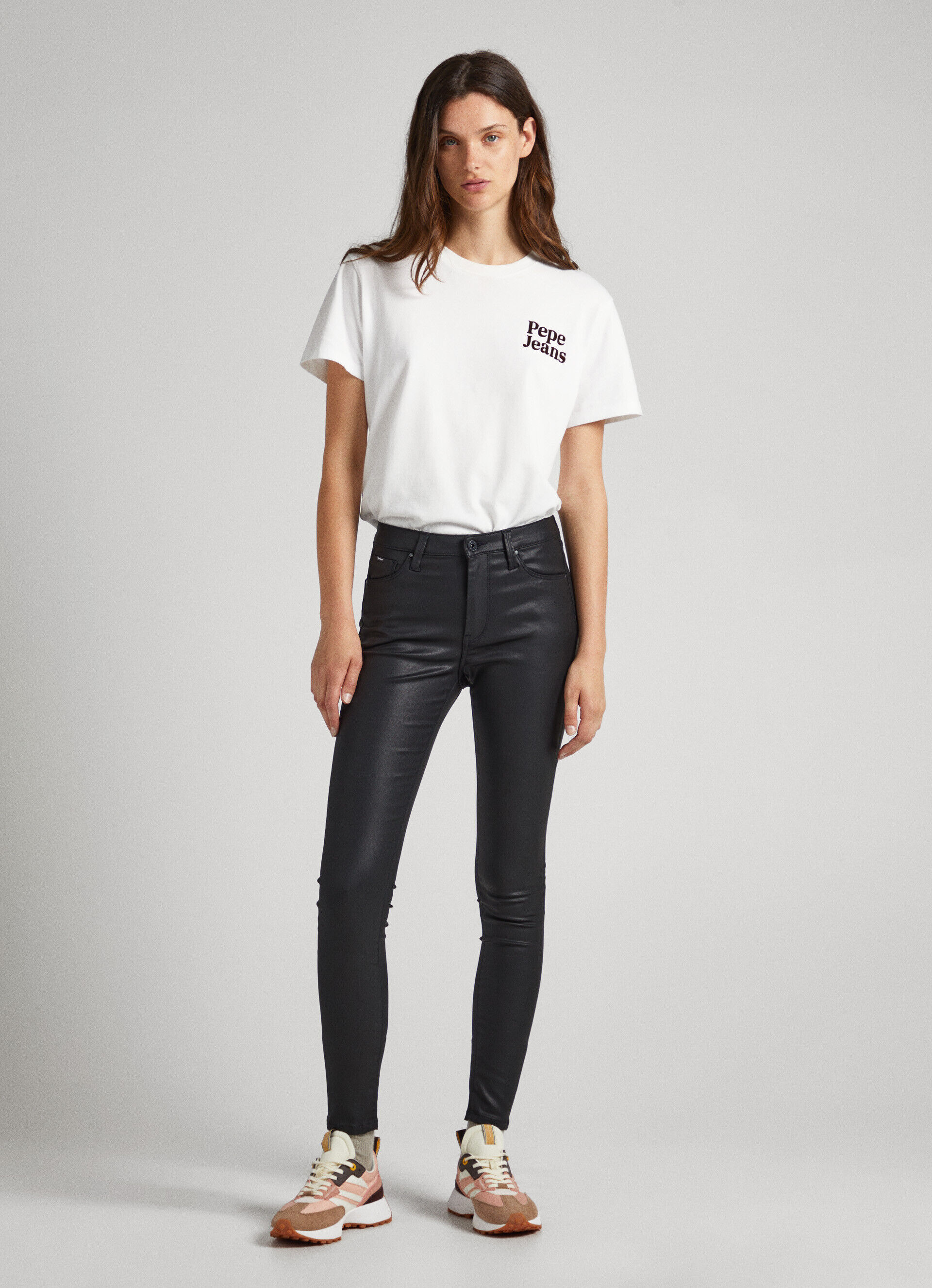 Calça jeans skinny de cintura alta estilo regent fit - jeans
