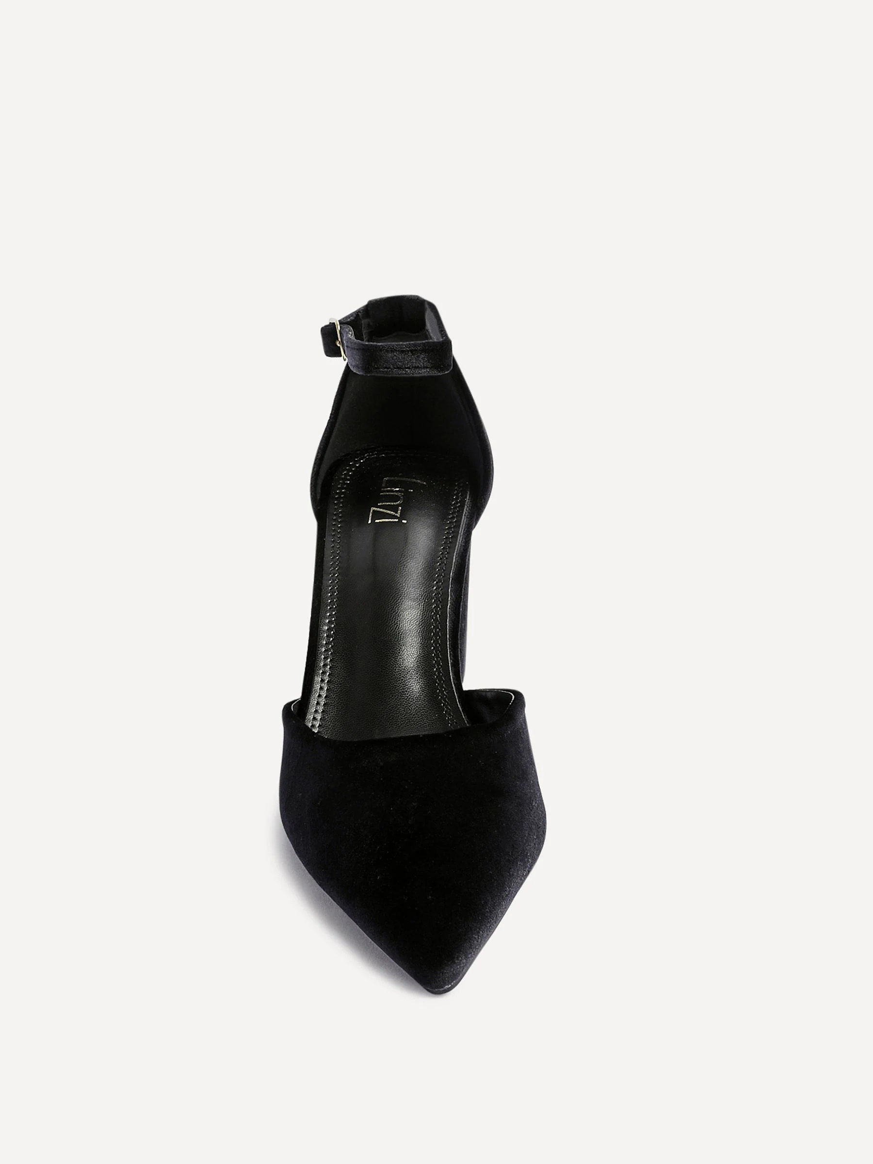 Zwart - Linzi Glam Classic Pointed Court Heels