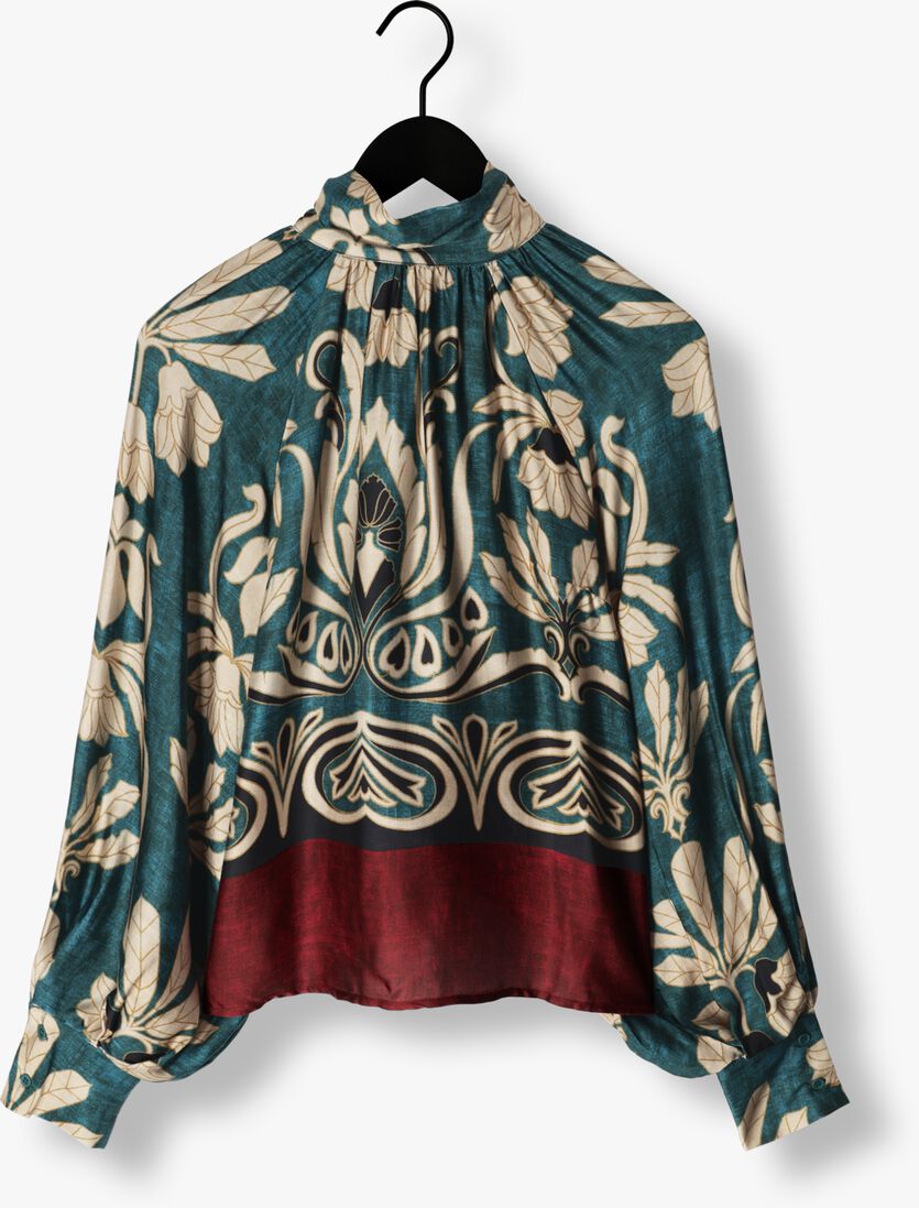 AMAYA AMSTERDAM blauwe amaya amsterdam blouse feline