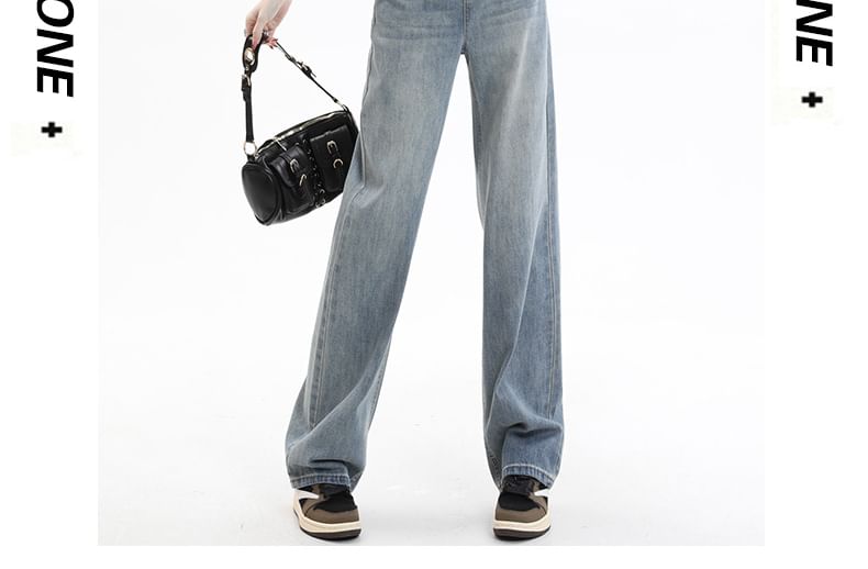 Denimot - Hoge taille gewassen losse jeans (verschillende ontwerpen)