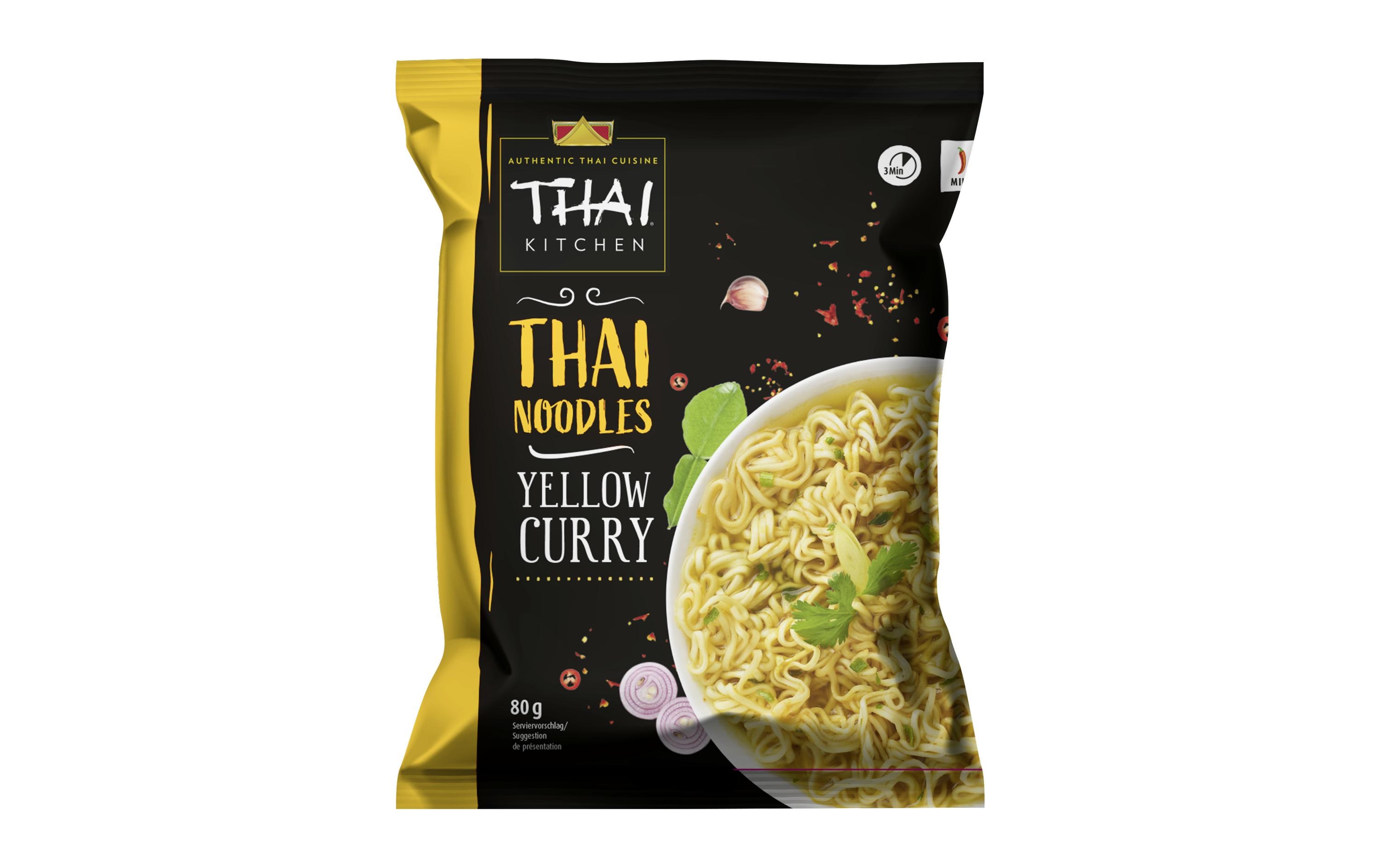Yellow Curry Noodles 80 gThailändische Instant Nudelsuppe