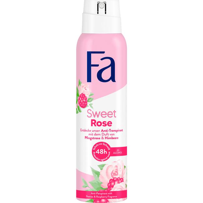 FA Sweet Rose Anti-transpirant Spray 150 ML