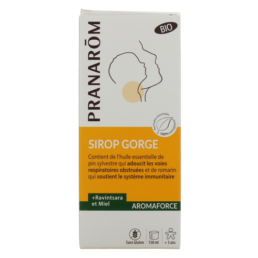 Pranarom sirop gorge Aromaforce - Aux huiles essentielles et miel