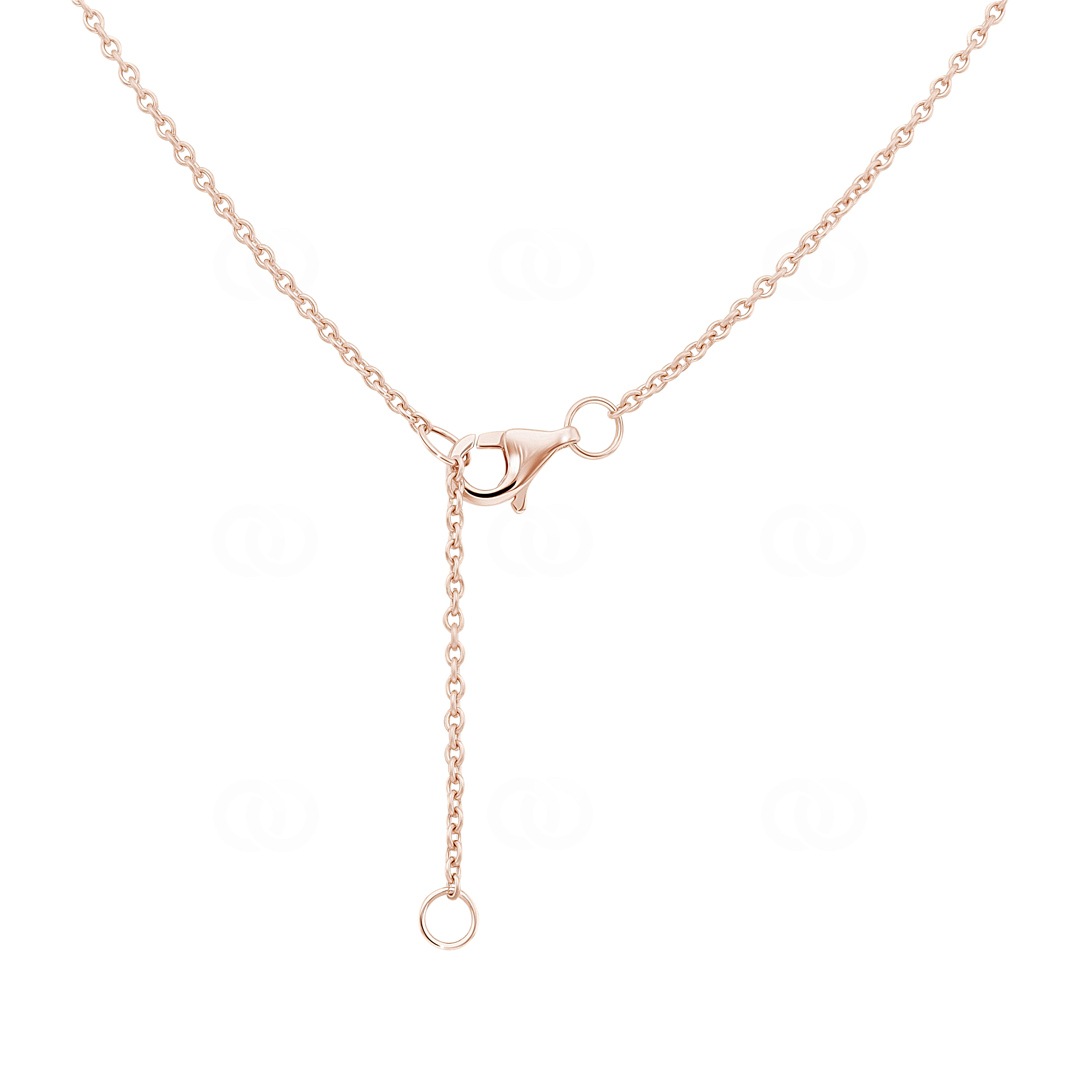 Collier 750/18 K Roségold mit Diamanten 0.28 ct H/Si