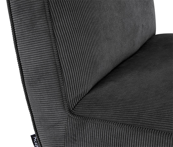 Design-Sessel mit Fußhocker – von SCAPA, anthrazit