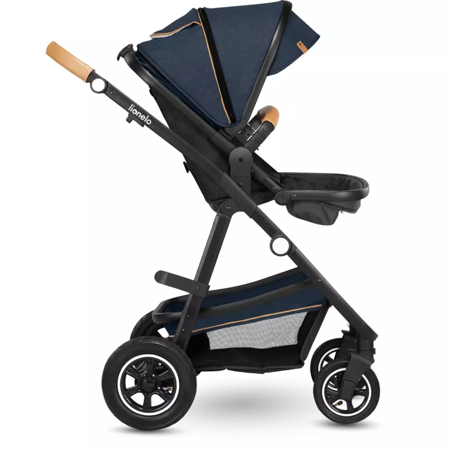 lionelo Kombikinderwagen Amber 3 in 1 Blue Navy