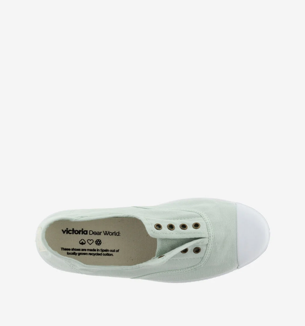 1915 INGLESA TENNIS TOILE DREC® ÉLASTIQUE Baskets en toile avec élastique pour femme MELON