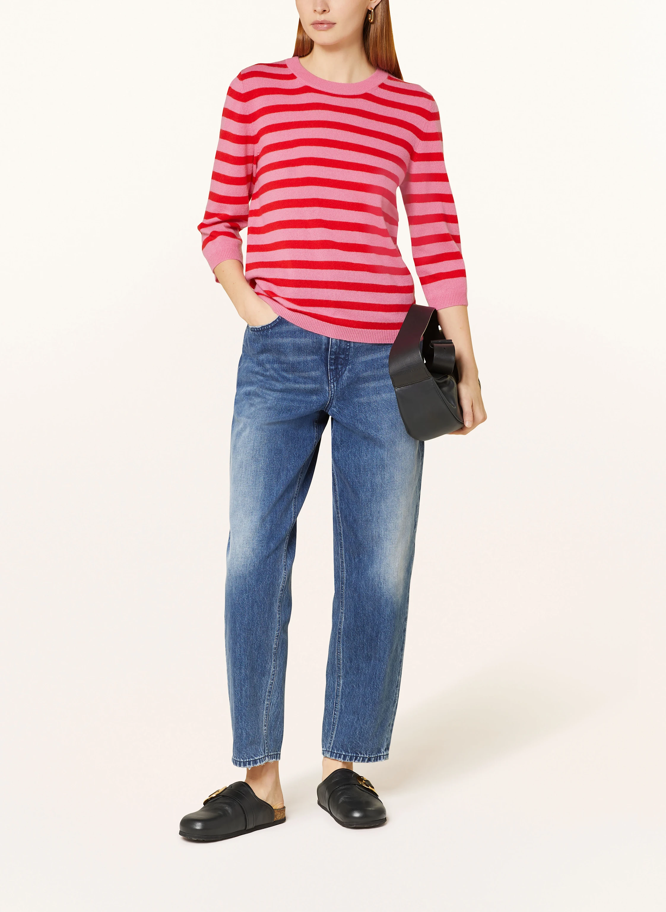 darling harbour Cashmere-Pullover mit 3/4-Arm