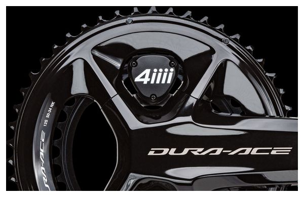 Pédalier Capteur de Puissance 4iiii Precision 3  Pro Dual Side - Shimano Dura-Ace FC-R9200 54/40 Dents 12V Noir
