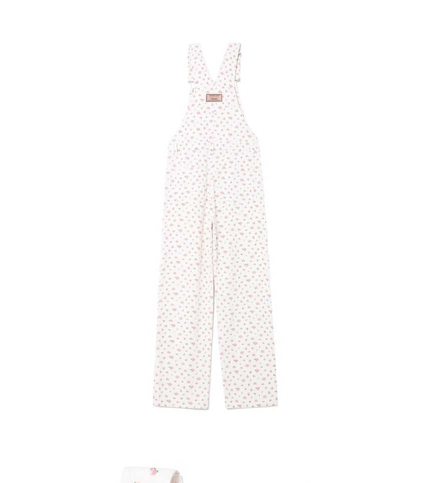 rolarola - Ditsy Flower Overall Pants (Wit)
