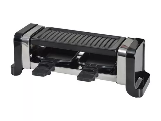 RACLETTE DUO GRILL/PIERRE350W NOIRE KITCHENCHEF - GR202-350N