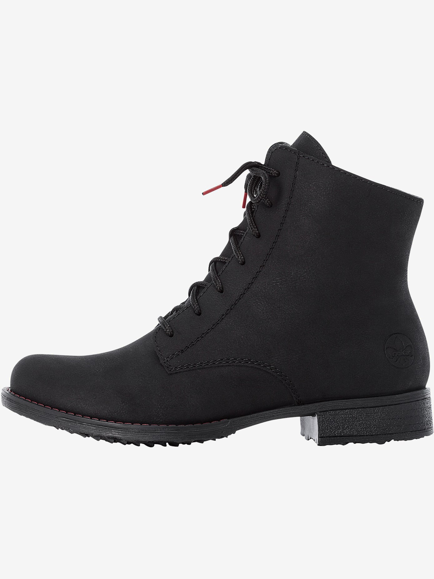 Bottines à lacets synthétique facile à entretenir