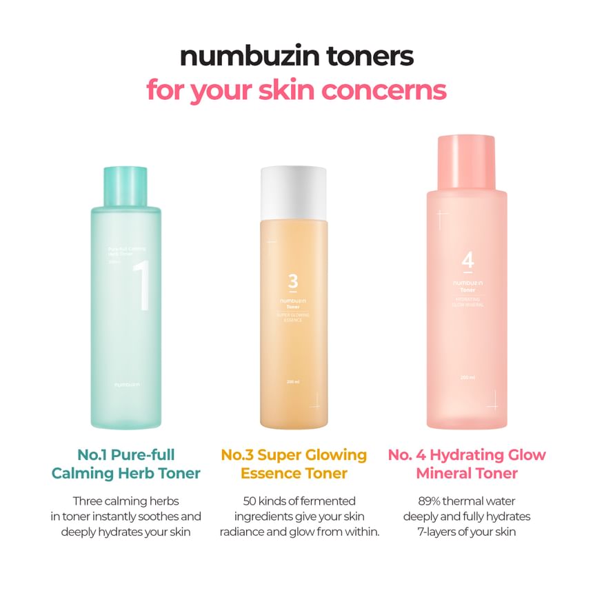 numbuzin - No.4 Hydraterende Glow Minerale Toner