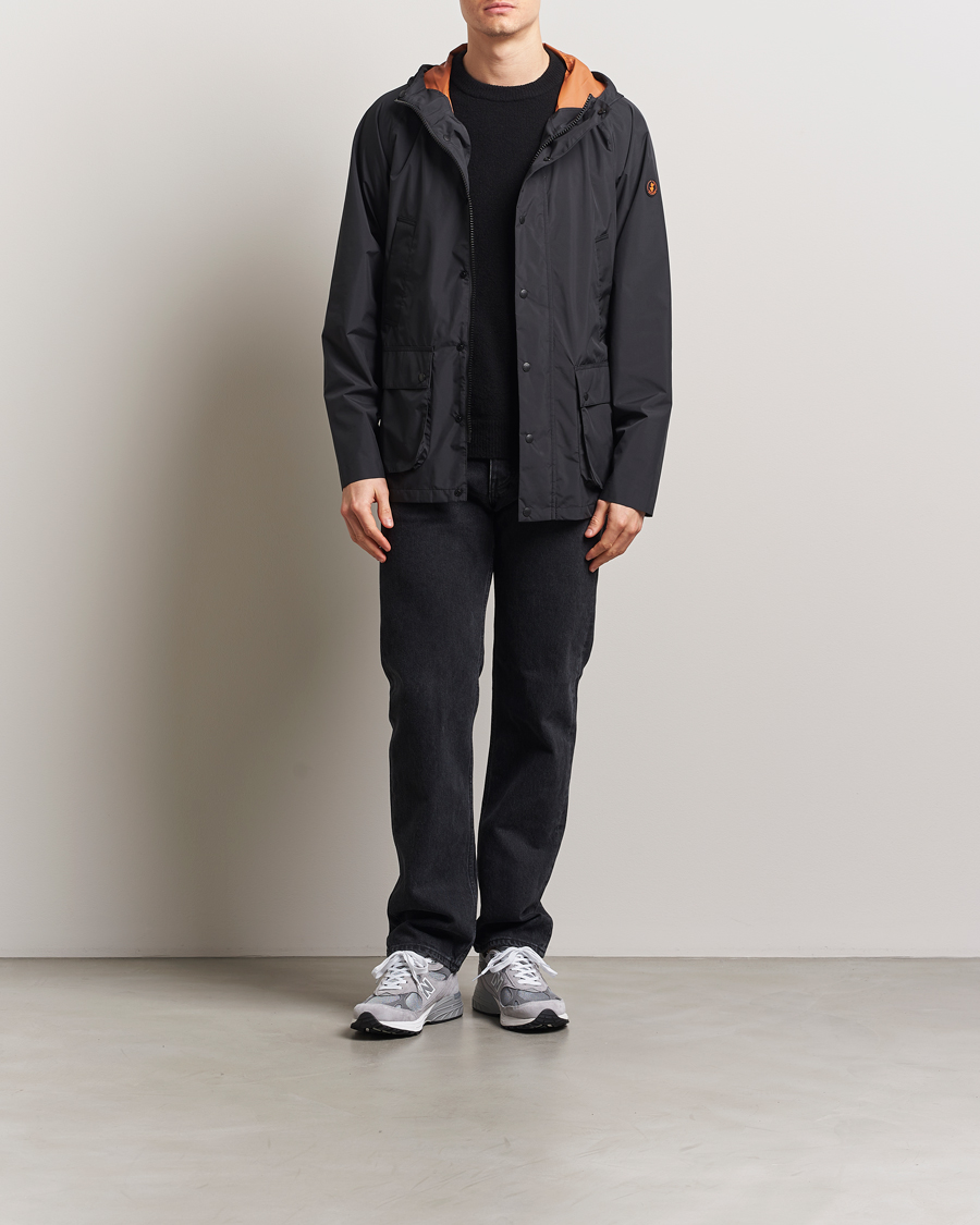 Save The Duck Ghibli Wind/Water Resistant Hooded Jacket Black
