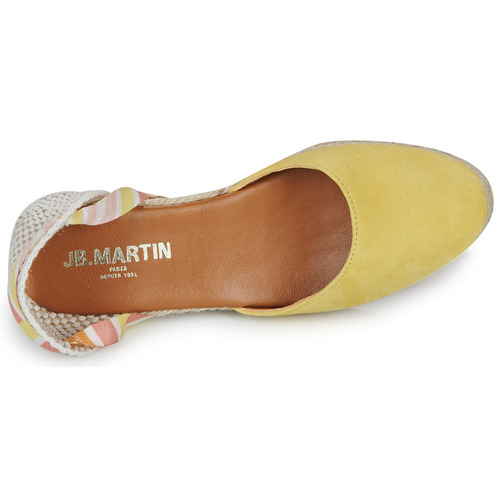 JB Martin - VISALIA - VELOURS JAUNE / LACETS BONBON