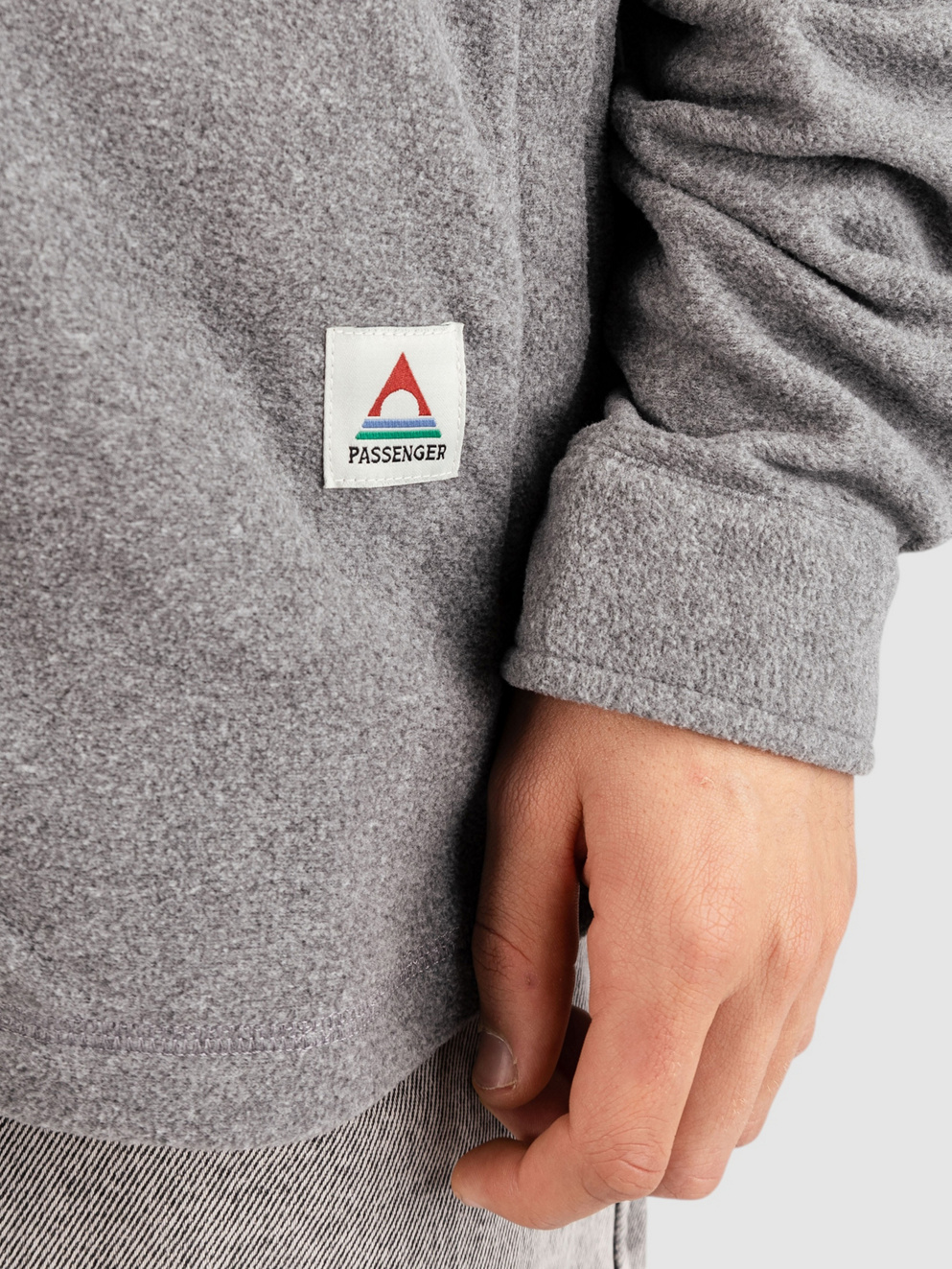 Passenger Maple Polar Fleece Shirt grey marl