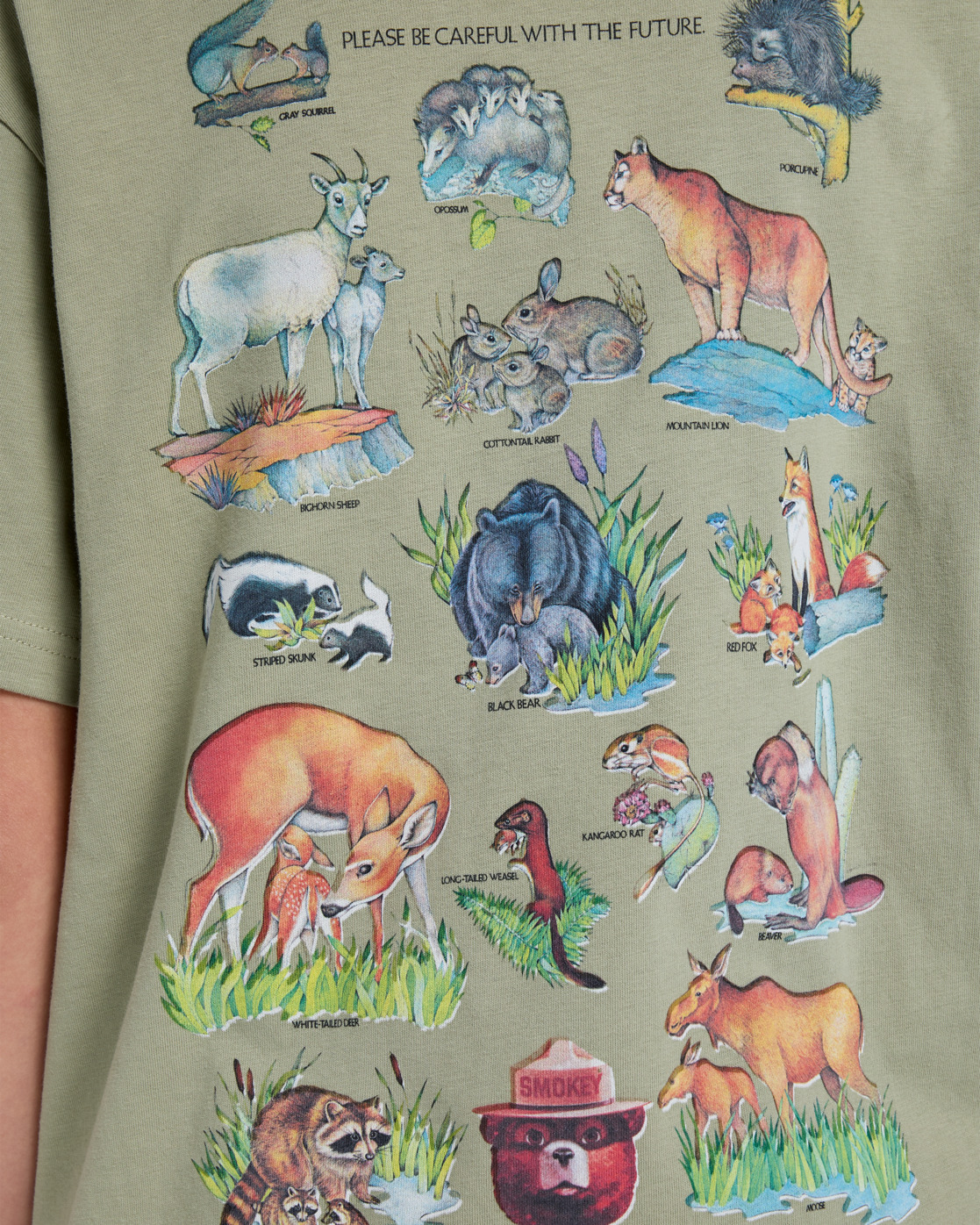 Element Smokey Bear Animal SS Youth Tea