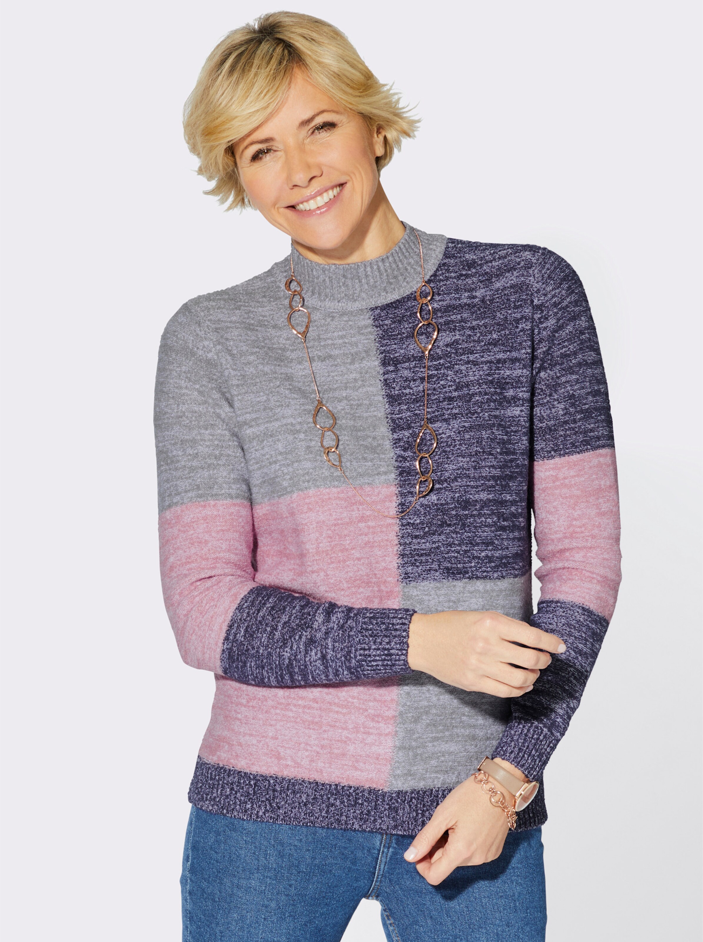 Stehkragenpullover