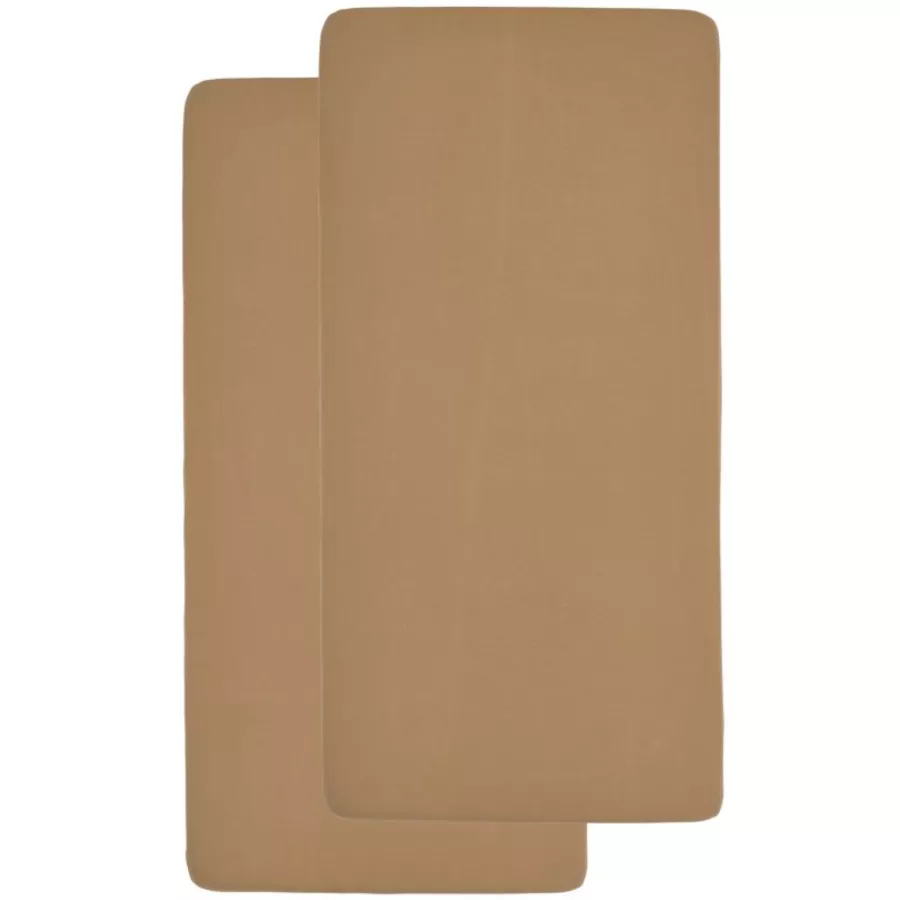 Meyco Jersey Spannbettlaken 2er Pack 70 x 140  150 Toffee