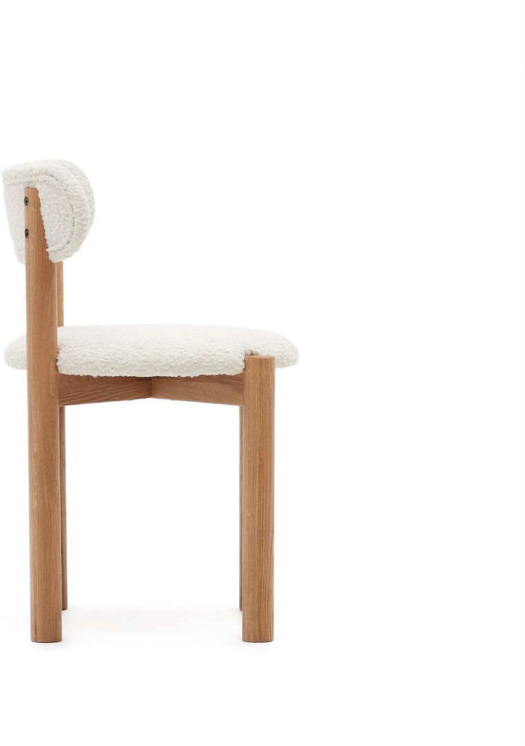 Kave Home Nebai Bouclé Eetkamerstoel