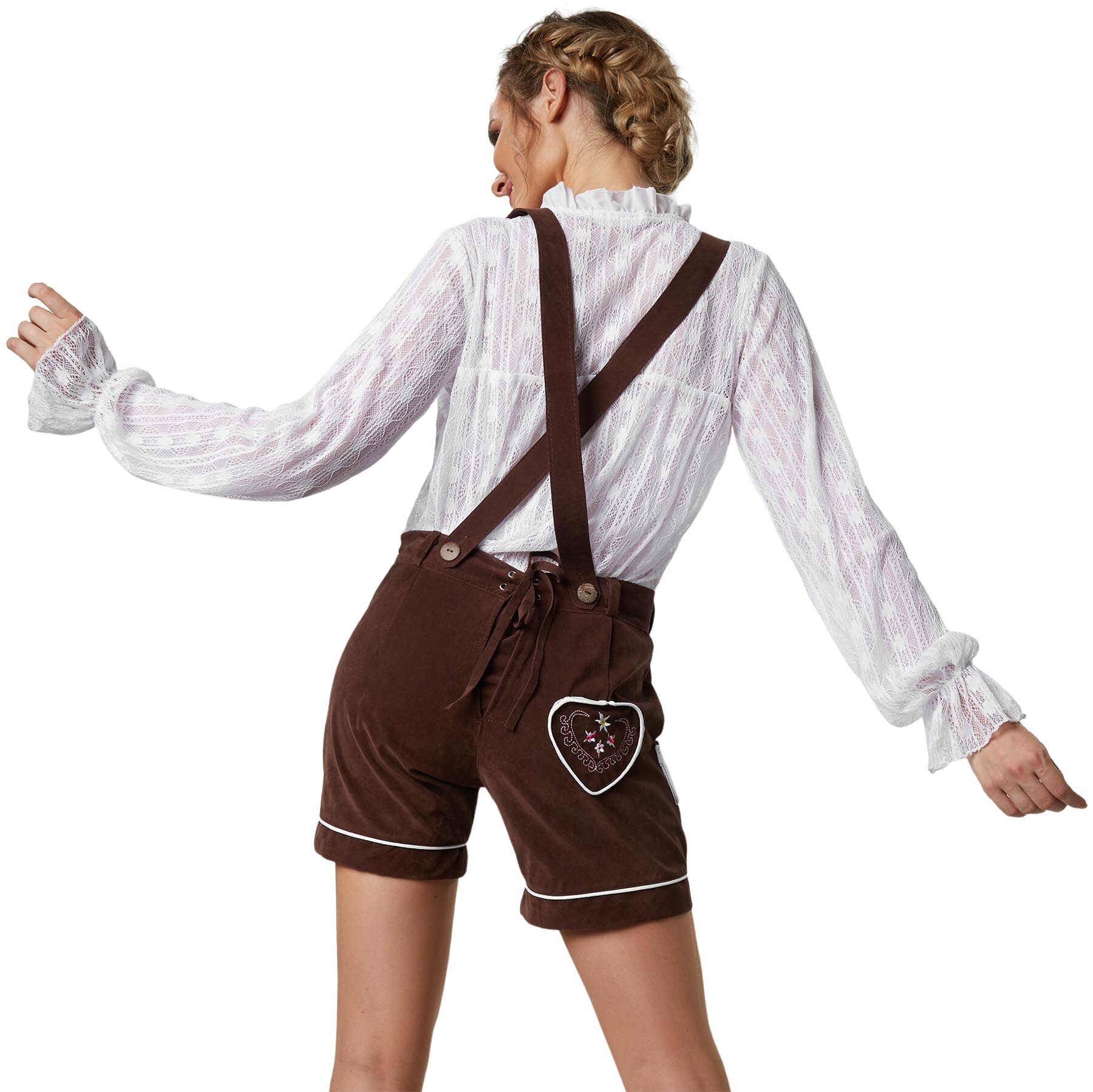 tectake® Lederhose Alpsee