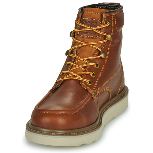 Jack & Jones - JFWALDGATE MOC LEATHER BOOT - Cognac