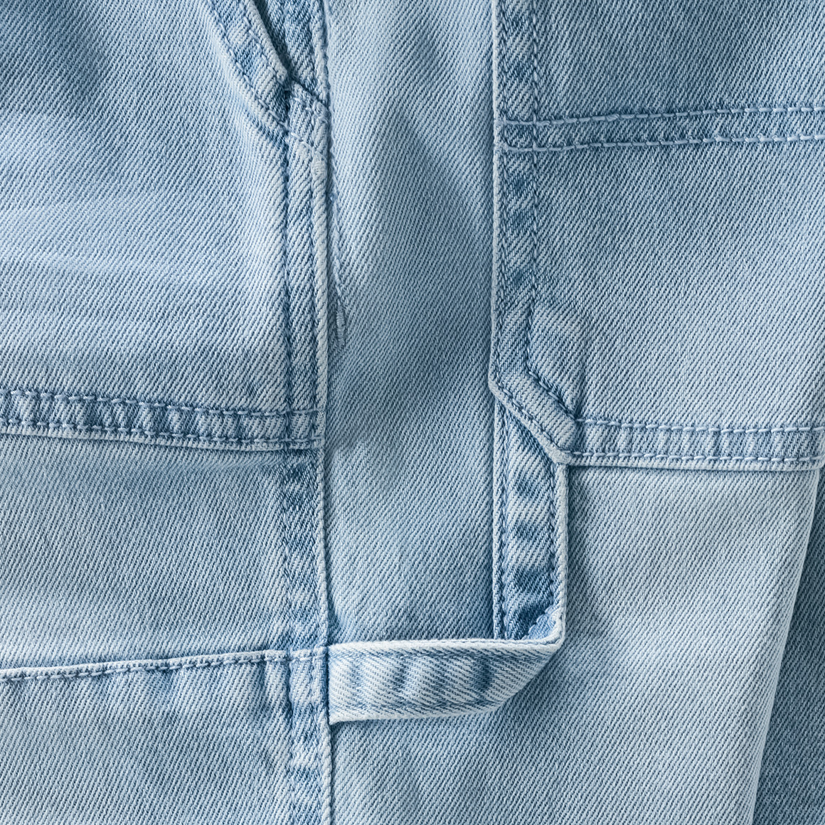 Topolino Jungen Pull-on-Jeans mit Ziernähten hellblau