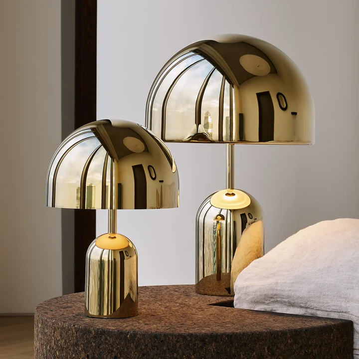 Tom Dixon - Bell LED Tischleuchte mit Akku, moosgrün