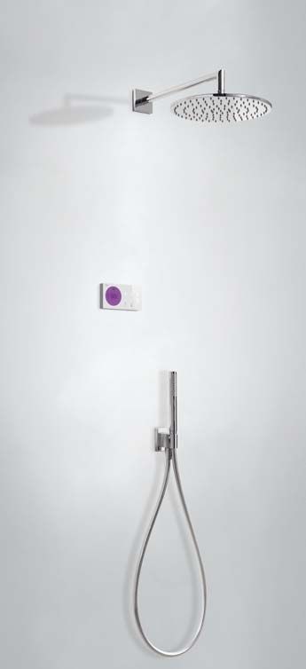 Tres Shower Technology elektronische inbouwthermostaat met regendouche 30cm en handdouche