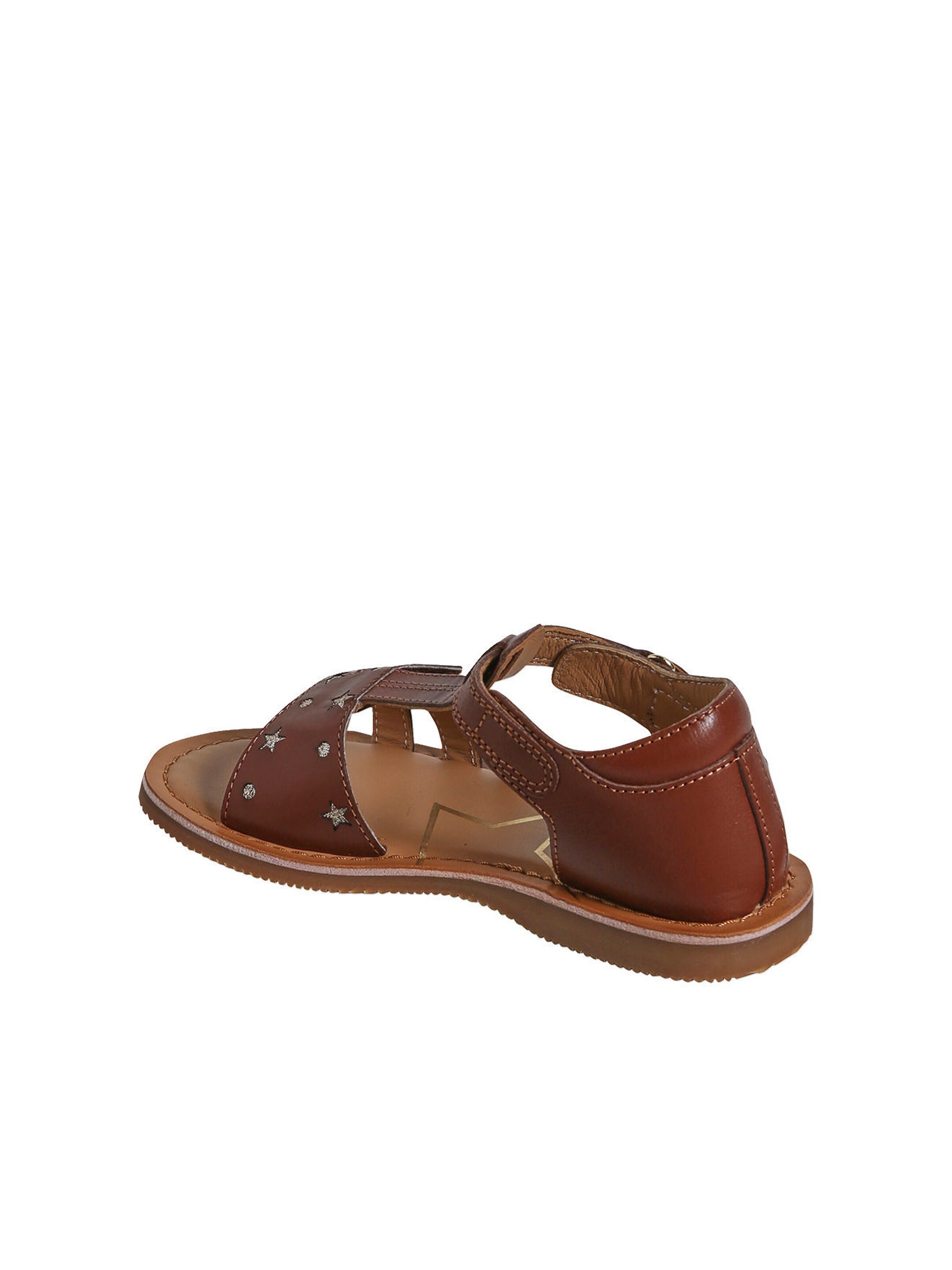 Vertbaudet Kinder Klett-Sandalen mit Anziehtrick braun