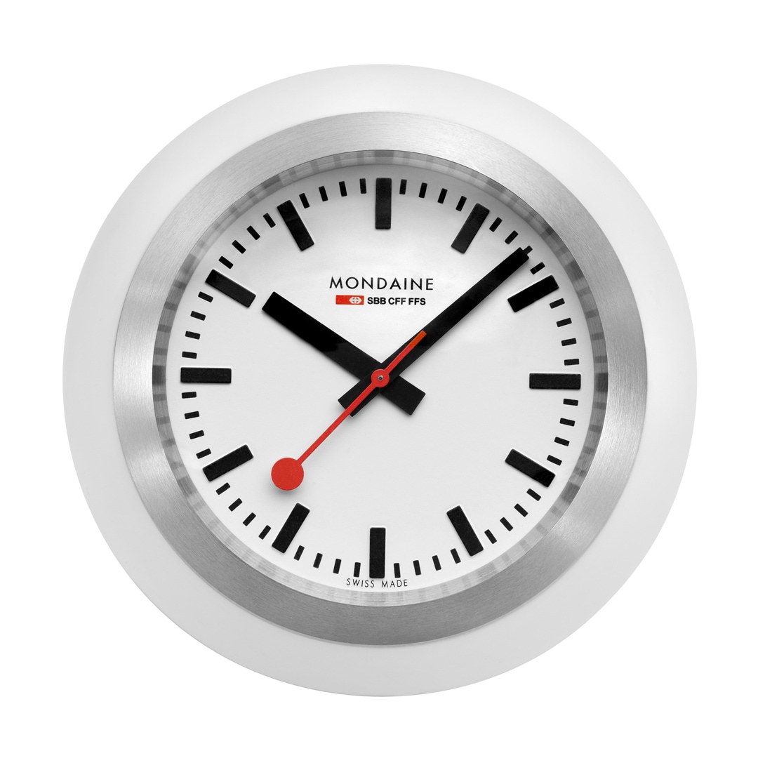 Mondaine Globe Tischuhr Weiss 60mm