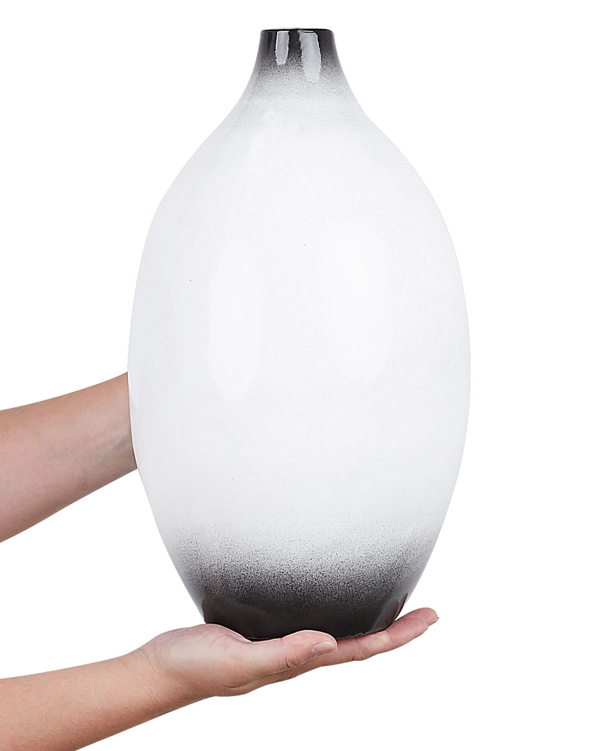 Decoratieve vaas BAEZA Keramiek 36 cm Wit
