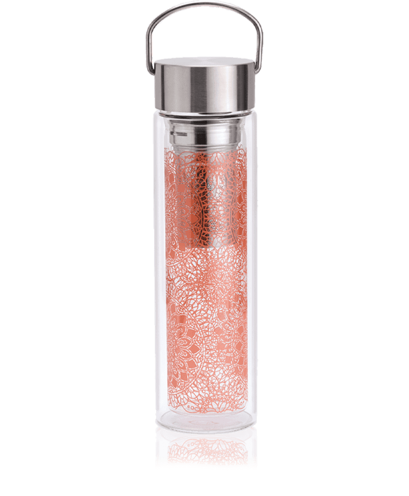 Th&eacute;i&egrave;re nomade en verre 35Cl-EIGENART Motif Mandala